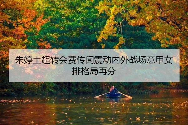 朱婷土超转会费传闻震动内外战场意甲女排格局再分